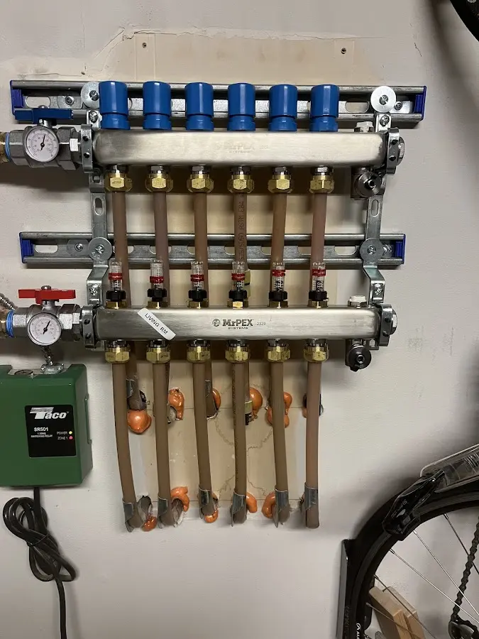 Plumber performing Gas Line Installation at a residential property in Cleveland